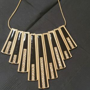 Black and gold Statement necklace